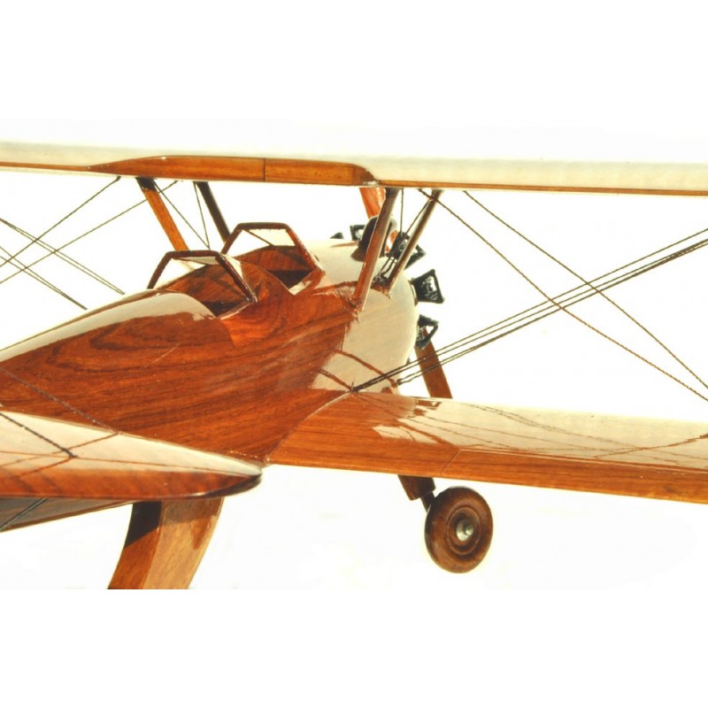 Stearman Boeing PT 13 maquette avion en bois précieux DIRECT ATELIER