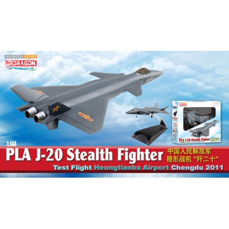 Maqueta de metal - J-20 Stealth Fighter Test Flight Heungtianba Airport 2011