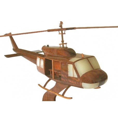 Bell Huey UH-1 - Maquette Avion En Bois Précieux - DIRECT ATELIER