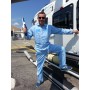 Adult light blue coverall