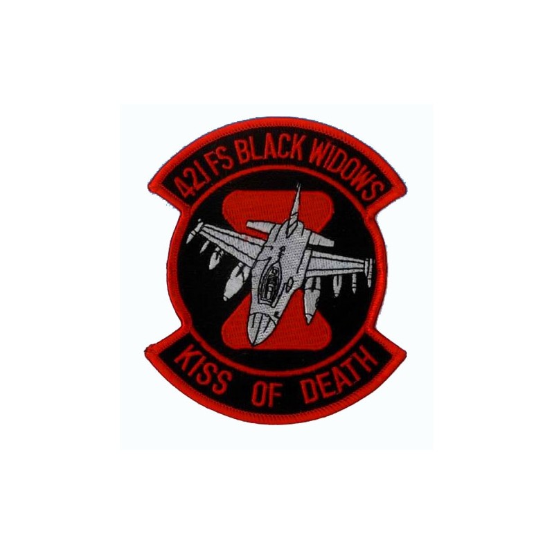 embroidered patch - 421FS black widows - Kiss of Death - gifts and ...