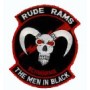 Rude Rams - The men in black - Ecusson 11x8.5cm