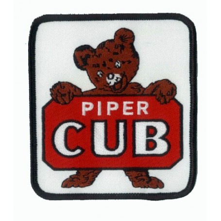 Piper Cub logo Teddy 9x10cm - Ecusson Brodé