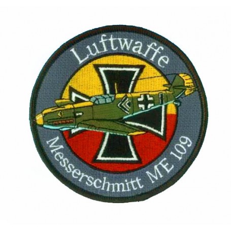 Escudo bordado - Luftwaffe Messerschmitt ME109 - Ecusson 10cm