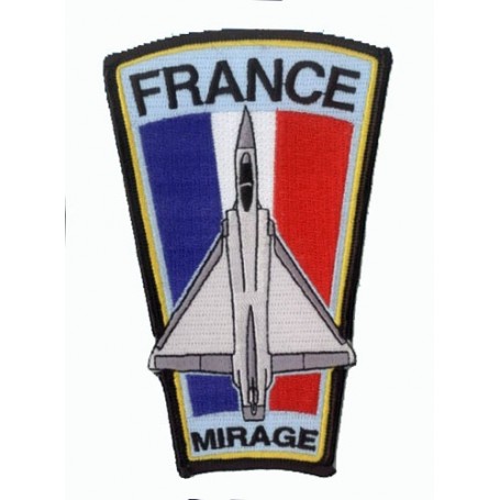 Embroidered patch - Mirage sur Drapeau French - Patche H12..5cm