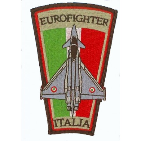 Geborduurde pleister - Aeronautica militare Eurofighter. Geborduurde pleistere 10cm
