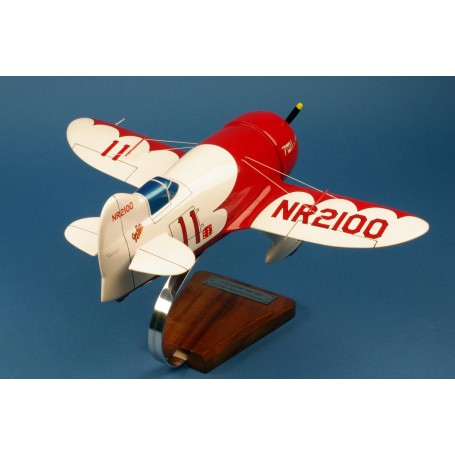 Modèle D'avion Gee Bee R-1 Super Sportster – Alliage Moulé Sous Pression – Échelle 1/75 – 10 Cm – Collection Et Décoration
