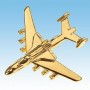 Antonov AN-225 & Buran Avion 3D dor� 22k / pin's - DJH CC001-16