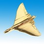 Vulcan Avion 3D dor� 22k / pin's - DJH CC001-181