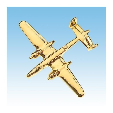 B-25 Mitchell Avion 3D dor� 22k / pin's - DJH CC001-23
