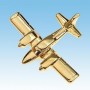 Beech Baron Avion 3D dor� 22k / pin's - DJH CC001-016