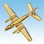 Beech 90 Avion 3D dor� 22k / pin's - DJH CC001-015