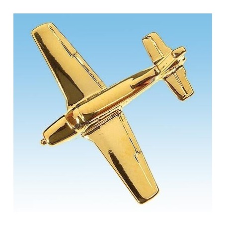 Beech Bonanza Avion 3D dor� 22k / pin's - DJH CC001-27