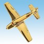 Beech Bonanza Avion 3D dor� 22k / pin's - DJH CC001-27
