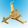Beech Starship Avion 3D dor� 22k / pin's - DJH CC001-017