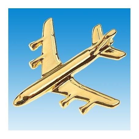 Boeing 707 - Avion 3D dor� 22k / pin's - DJH CC001-307