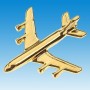 Boeing 707 - Avion 3D dor� 22k / pin's - DJH CC001-307