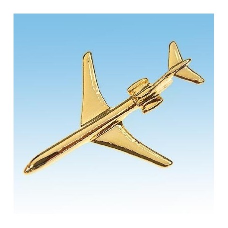 Boeing 727 Avion 3D dor� 22k / pin's - DJH CC001-30