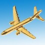 Boeing 737-800 Avion 3D dor� 22k / pin's - DJH CC001-36