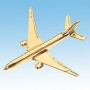 Boeing 777 Avion 3D dor� 22k / pin's - DJH CC001-41