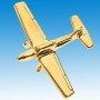 Chipmunk Avion 3D dor� 22k / pin's - DJH CC001-56