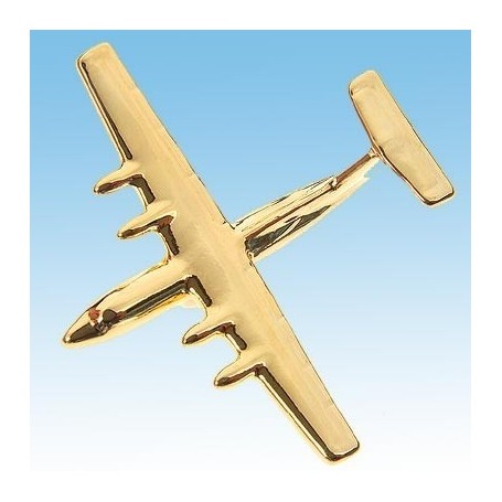 Dash 7 Avion 3D dor� 22k / pin's - DJH CC001-63