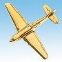 Dewoitine D520 Avion 3D dor� 22k / pin's - DJH CC001-69