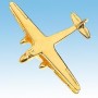 De Havilland Dragon Rapide Avion 3D dor� 22k / pin's - DJH CC001-68