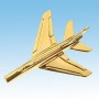 F-100 Super Sabre Avion 3D dor� 22k / pin's - DJH CC001-84