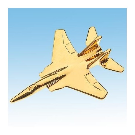 F-15 Eagle Avion 3D dor� 22k / pin's - DJH CC001-79