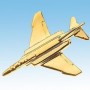 F-4 Phantom Avion 3D dor� 22k / pin's - DJH CC001-76
