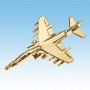 Harrier GR7 Avion 3D dor� 22k / pin's - DJH CC001-103