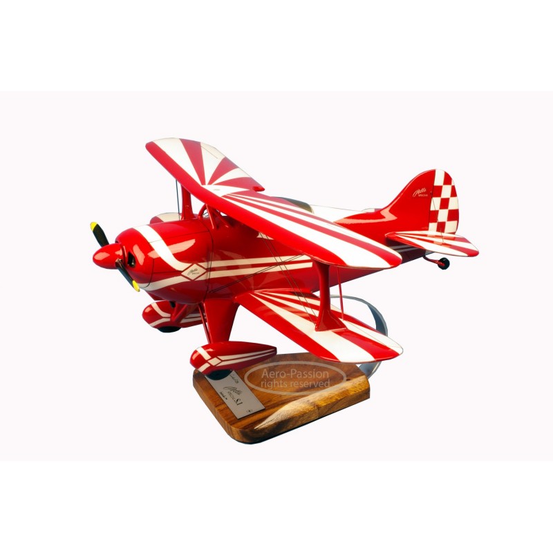 Ugears Maquette Bois Avion Bi-plan 15cm Puzzle 3D Mécanique 84 pièces