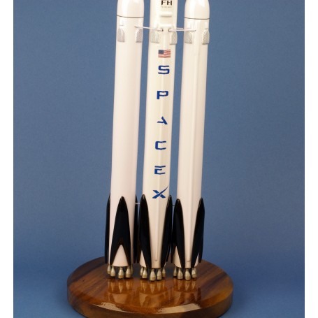Modèle Fusée SpaceX Falcon 9 Block 5 – Échelle 1:233 – Résine 21 Cm – Collection Spatiale – Cadeau Passionné