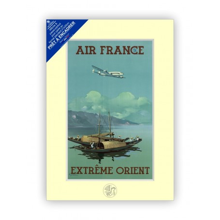 Affiche pr�te � encadrer 21x30cm - Air France Extr�me Orient IY30044