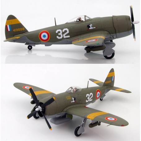 P-47D Thunderbolt GCII/5 'Lafayette' 1944 (set 3 pieces) HM8409-SET