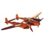 maquette avion bois - P-38 Lightning Saint-Exupery 16027-v2