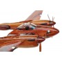 maquette avion bois - P-38 Lightning Saint-Exupery 16027-v2