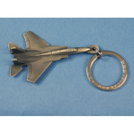 F15 Eagle Porte Clef - Key ring pewter 3D finition �tain - DJH CC010-16