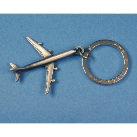 Airbus A340 Porte Clef - Key ring pewter 3D finition �tain - DJH CC010-2