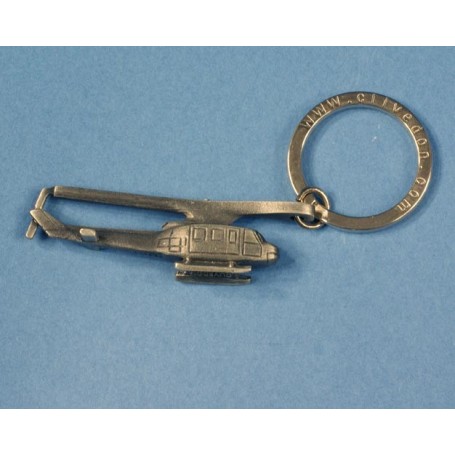 UH-1 Iroquois Porte Clef - Key ring pewter 3D finition �tain - DJH CC010-27