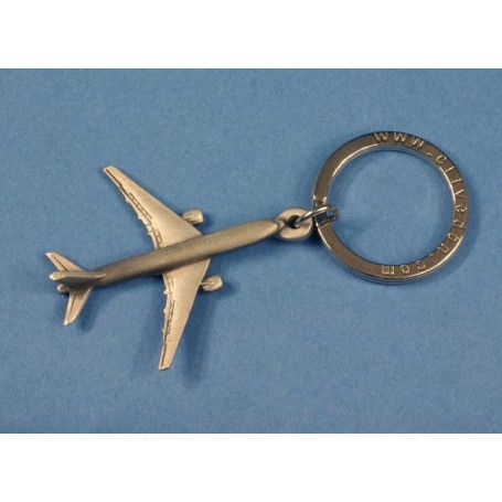 Boeing 777 Porte Clef - Key ring pewter 3D finition �tain - DJH CC010-7