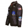 Pilot Jacket imitation leather kids CUIR121430
