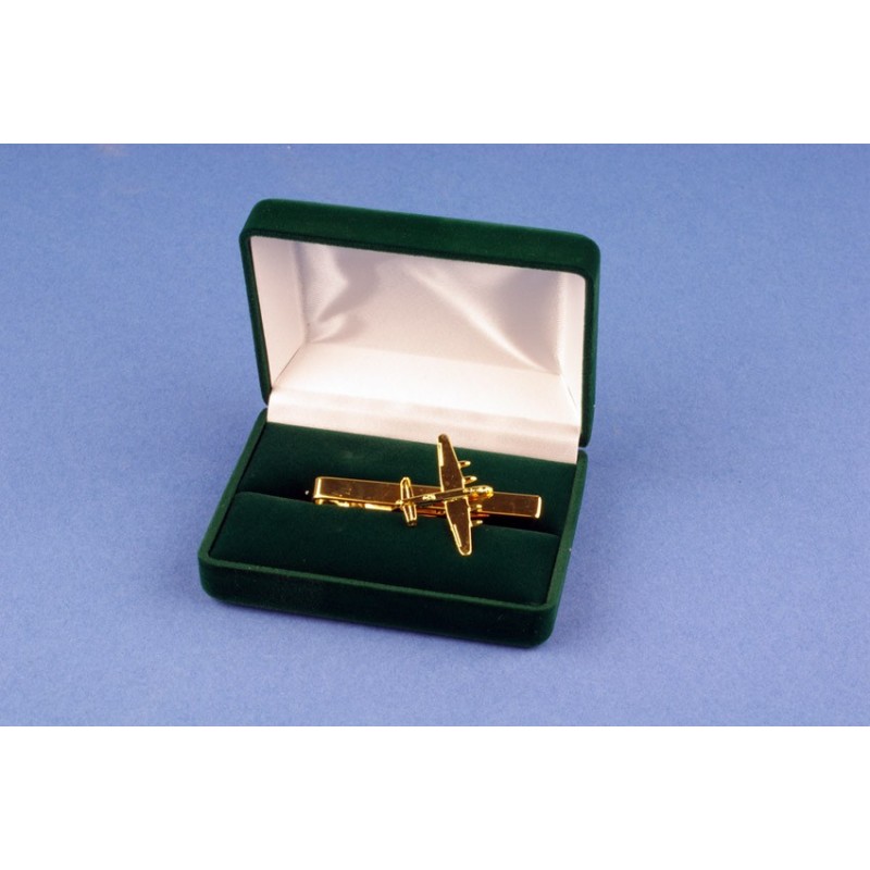 Pince à Cravate Hélice D'Avion Dorée à L'Or Fin 22 Carats - Accessoire Élégant Fabriqué En Angleterre