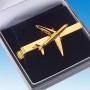 Falcon 50  Epingle cravate  dorée or fin  DJH CC030-39