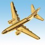 Meteor Avion 3D doré 22k / pin's - DJH CC001-035