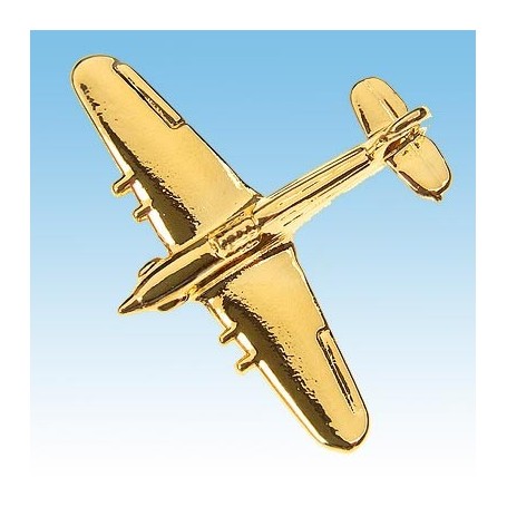 Hurricane Avion 3D doré 22k / pin's - DJH CC001-109