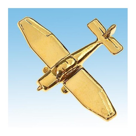 Jodel Avion 3D doré 22k / pin's - DJH CC001-112