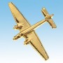 Junker Ju52 Avion 3D doré 22k / pin's - DJH CC001-113