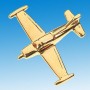 SF-260 Marchetti Avion 3D doré 22k / pin's - DJH CC001-118